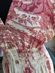 Shirred Waist Dress - Pink
