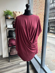 Draped Jersey Top