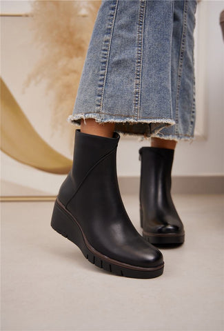 Wedge Boots - Black