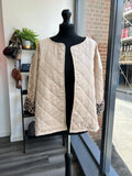 Animal Print Quilted Jacket