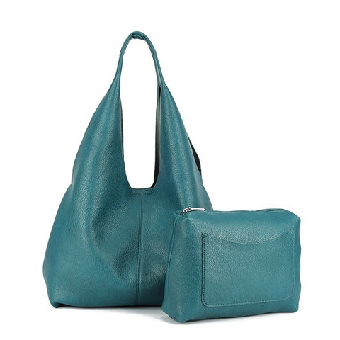 Slouchy 2in1 Shoulder Bag - Teal