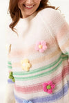 Daisy Striped Knit Jumper