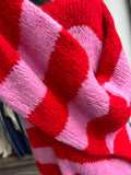 Slouchy Knit - Red/Pink
