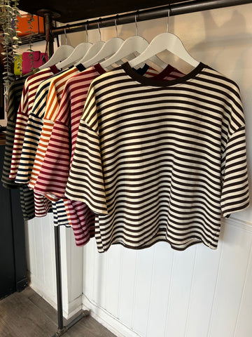 Short Boxy Sweatshirt Top