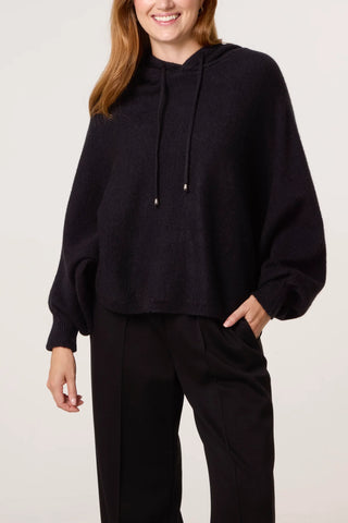 Supersoft Knit Hoodie - Black