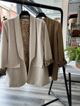 Oversize Animal Print Blazer