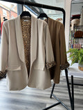 Oversize Animal Print Blazer