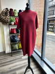 Heavy Knit Dress - Wine