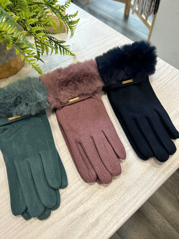 Faux Fur Gloves