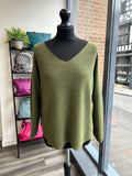 V Neck Thin Knit