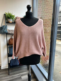 Supersoft Short Batwing Waffle Knit