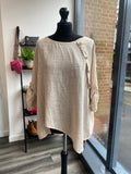 Button Cheesecloth Top