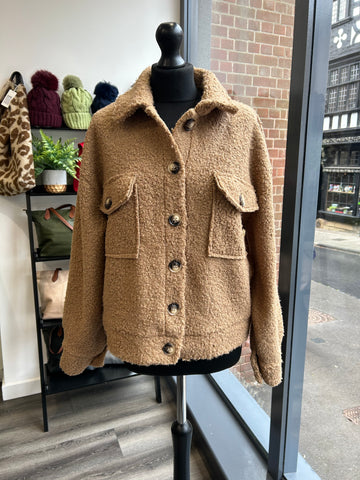 Boucle Jacket - Camel