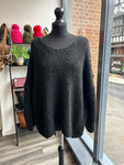 Slouchy V Neck Knit Jumper
