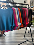 Batwing Frill Sleeve Knit Jumper