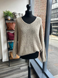 Slouchy V Neck Knit
