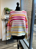 Striped Knit Wool Blend Jumper