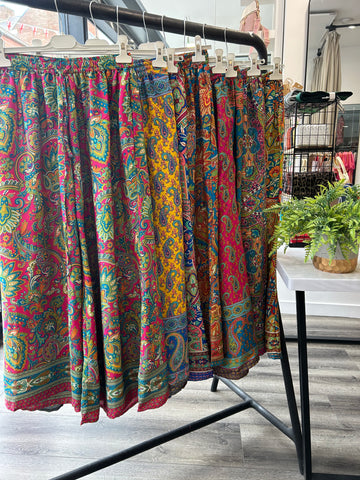 Silk Palazzo Trousers