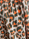 Textured Cheesecloth Bardot Top - Orange