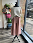 Cropped Wide Leg Trousers