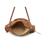 Faux Suede Crossbody Bag
