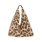 Animal Print Sherpa Shoulder Bags