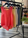 Sack Linen Crochet Top