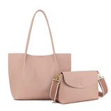2in1 Clasp Tote Bag - Pink