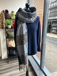 Wool Blend Animal Print Scarf