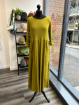 Ribbed Jersey Cotton Dress - Pistachio