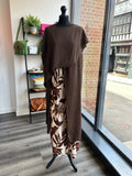 Printed Straight Leg Trousers