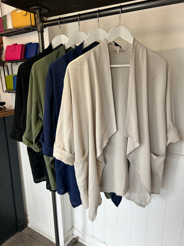 Sack Linen Waterfall Jacket