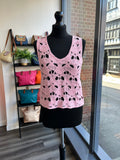Cropped V Neck Crochet Top