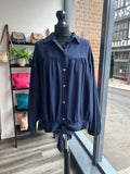 Batwing Front Tie Shirt