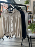 Batwing Front Tie Shirt