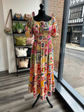 Abstract Maxi Dress
