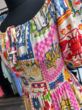 Abstract Maxi Dress