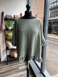Sack Linen Frill Top