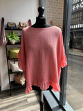 Sack Linen Frill Top