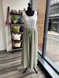 Asymmetric Sack Linen Trousers
