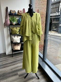 Asymmetric Sack Linen Trousers
