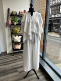Asymmetric Sack Linen Trousers
