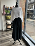 Asymmetric Sack Linen Trousers