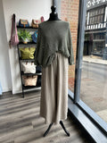 Asymmetric Sack Linen Trousers