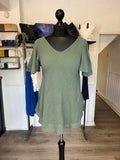 Bias Cut Crinkle Top