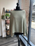 Sack Linen Cuffed Top