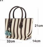 Striped Bag - Navy