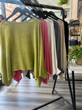 Cuffed Sleeve Sack Linen Top