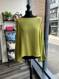 Cuffed Sleeve Sack Linen Top