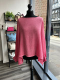 Cuffed Sleeve Sack Linen Top
